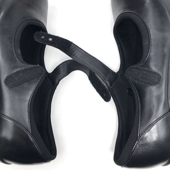 YUU Chandra Black Mary Jane Heeled Faux Leather Comfort Shoes - Picture 9 of 14